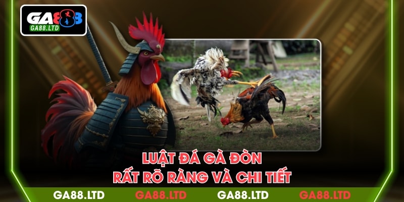 Luật đá gà đòn rất rõ ràng và chi tiết